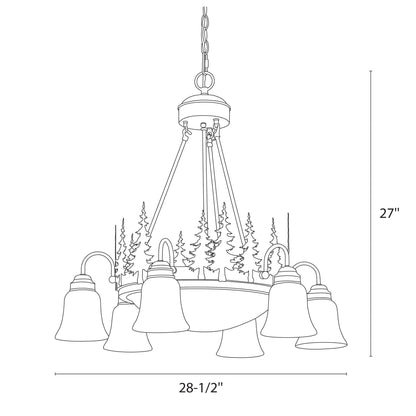 Yosemite 9L Tree Chandelier