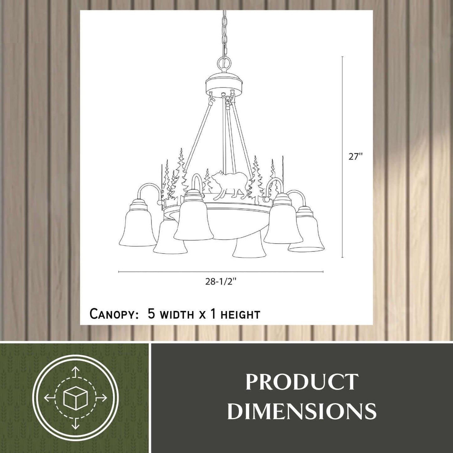 Bozeman 9L Chandelier