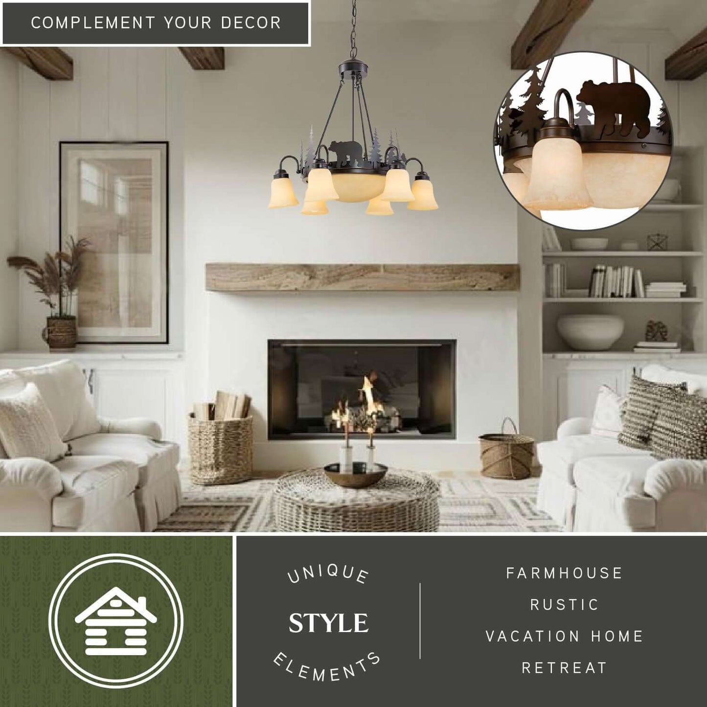 Bozeman 9L Chandelier