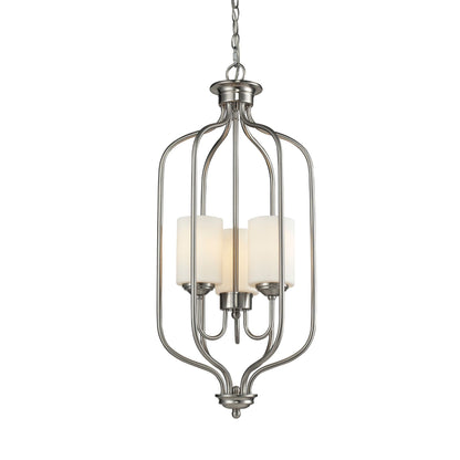 Cardinal 3 Light Chandelier Brushed Nickel