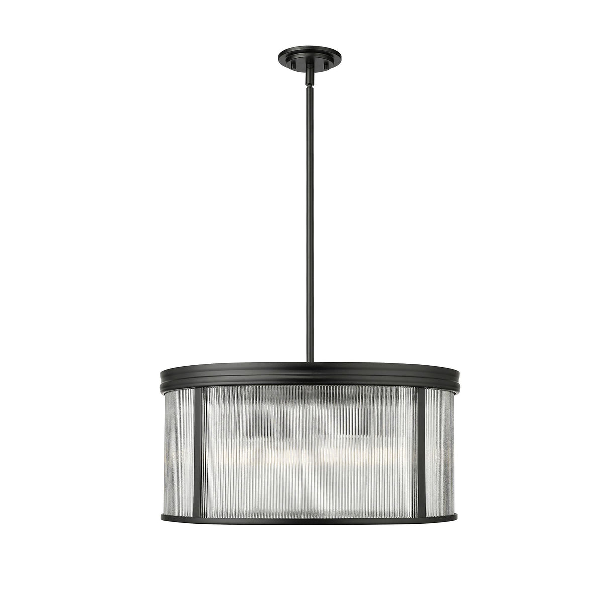 Carnaby 6 Light Chandelier Matte Black