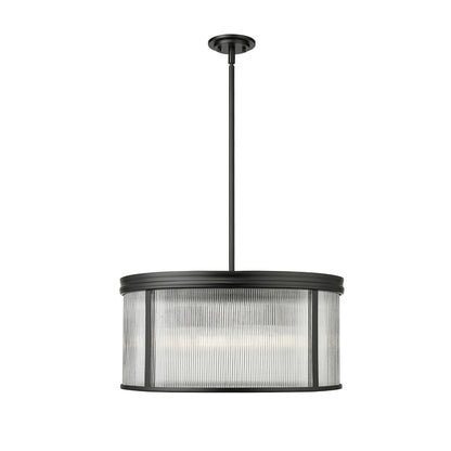 Carnaby 6 Light Chandelier Matte Black