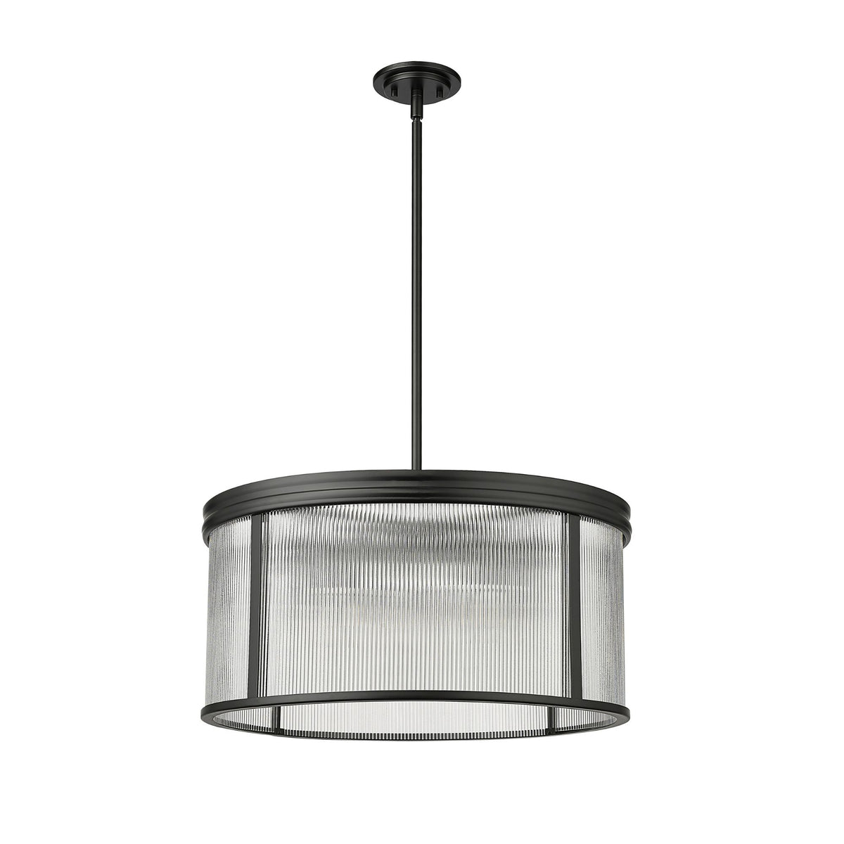 Carnaby 6 Light Chandelier Matte Black