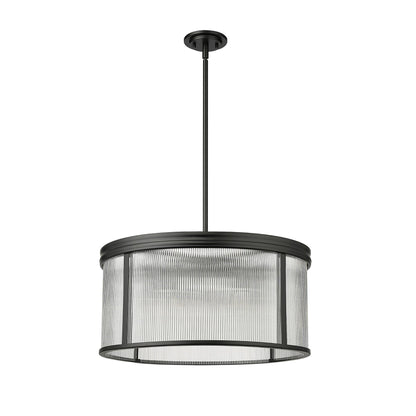 Carnaby 6 Light Chandelier Matte Black
