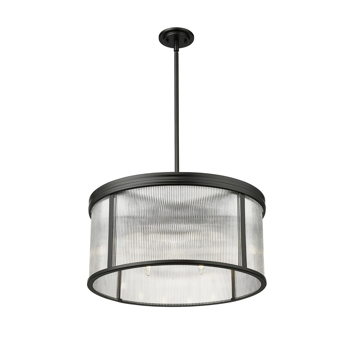 Carnaby 6 Light Chandelier Matte Black