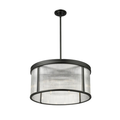 Carnaby 6 Light Chandelier Matte Black