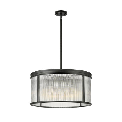 Carnaby 6 Light Chandelier Matte Black