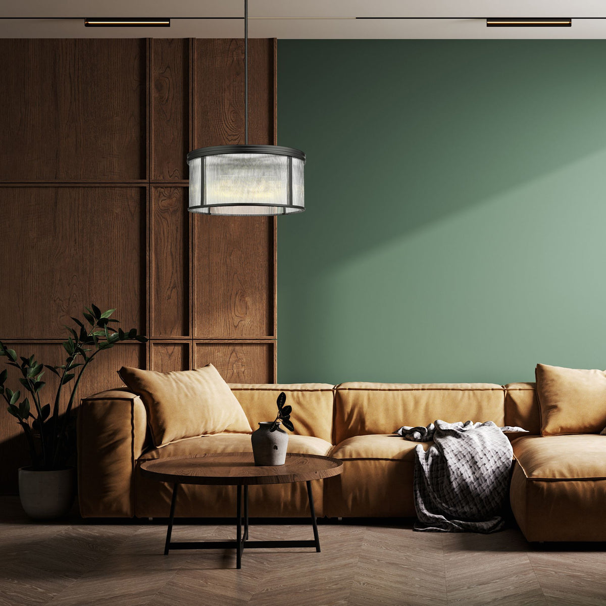 Carnaby 6 Light Chandelier Matte Black