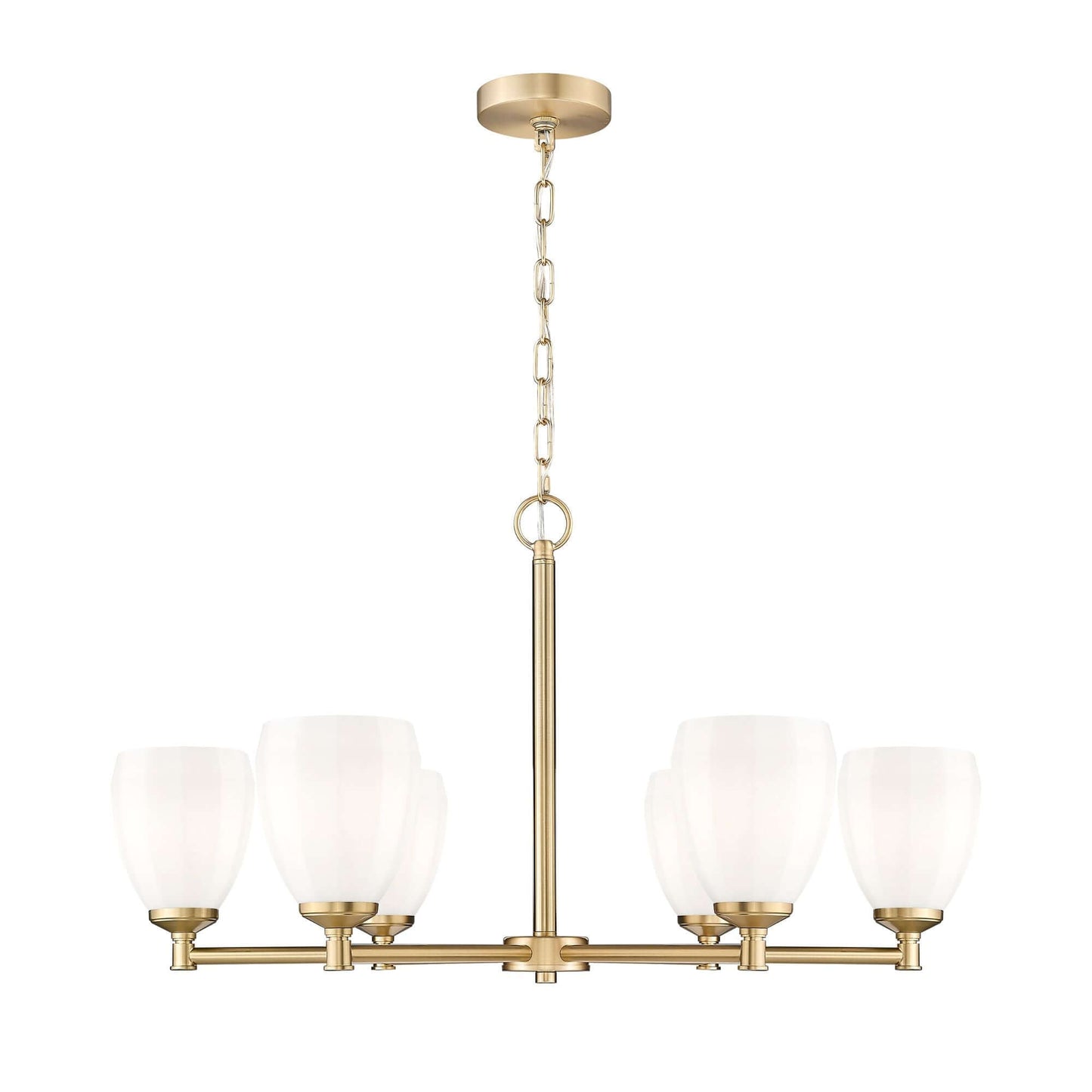 Oren 6 Light Chandelier Modern Gold