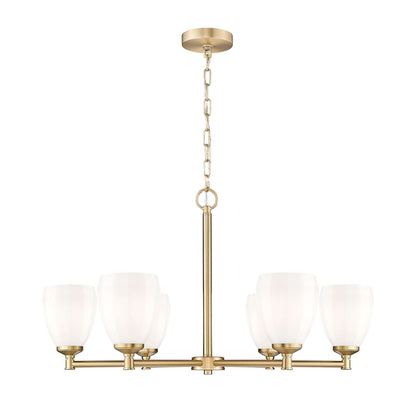 Oren 6 Light Chandelier Modern Gold