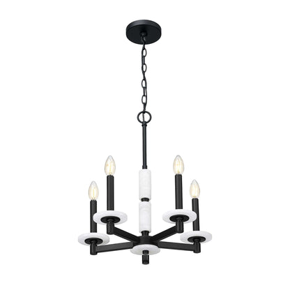 Kaden 5 Light Chandelier Matte Black