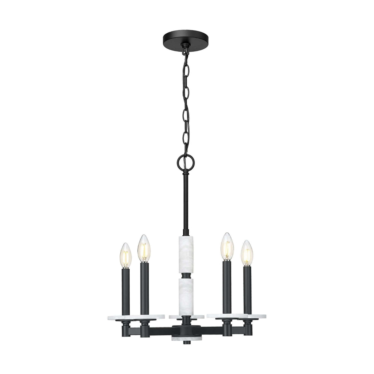 Kaden 5 Light Chandelier Matte Black