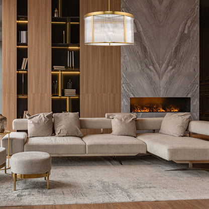 Carnaby 9 Light Chandelier Modern Gold
