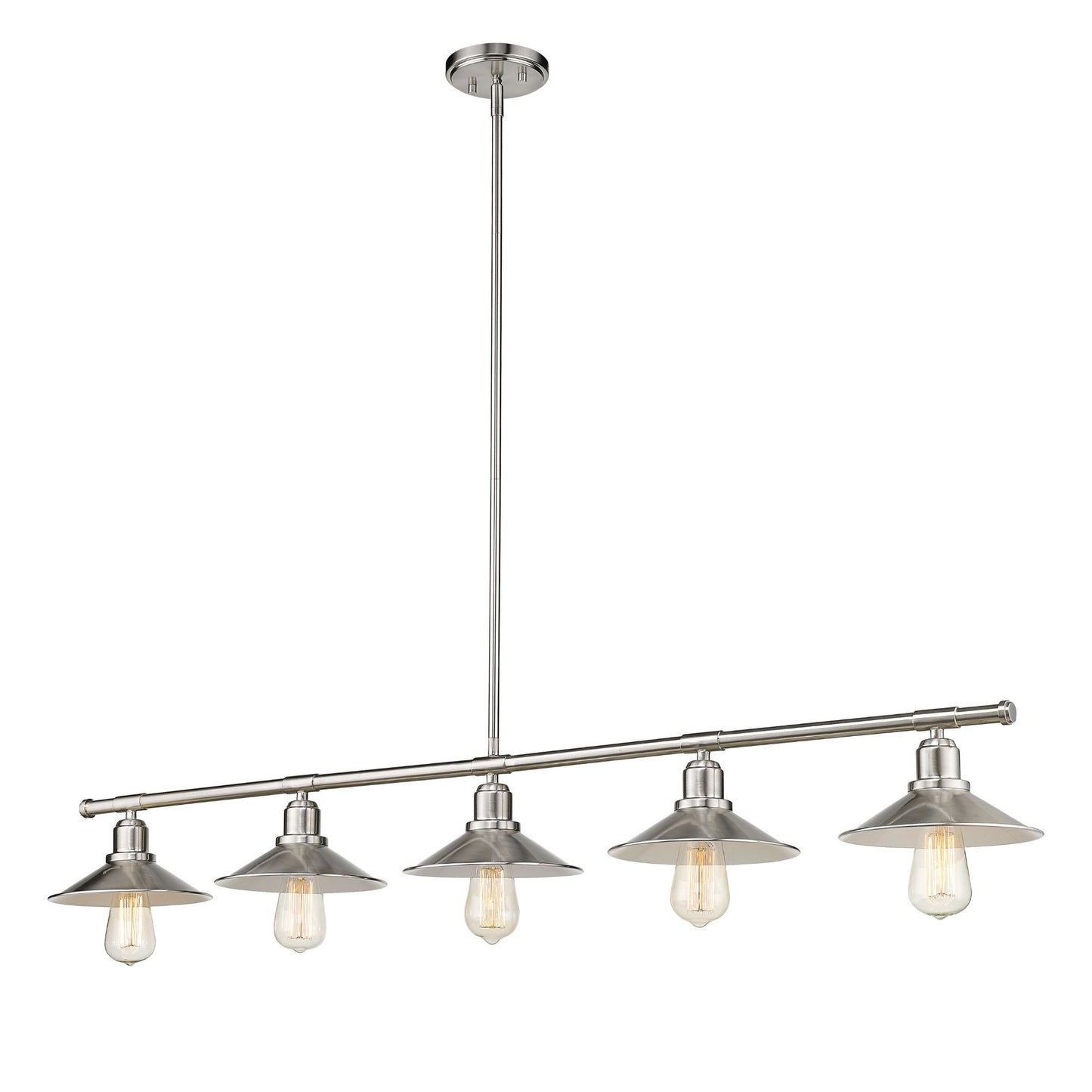 Casa 5 Light Linear Chandelier Brushed Nickel