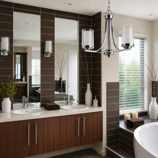 Willow 3 Light Chandelier Chrome