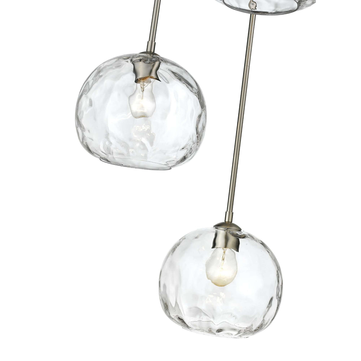 Chloe 3 Light Chandelier Brushed Nickel