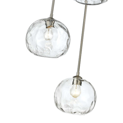 Chloe 3 Light Chandelier Brushed Nickel
