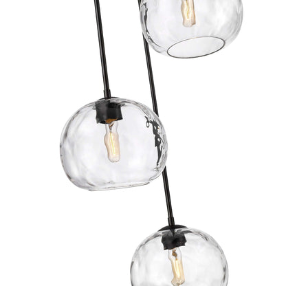 Chloe 3 Light Chandelier Matte Black