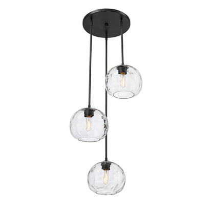 Chloe 3 Light Chandelier Matte Black