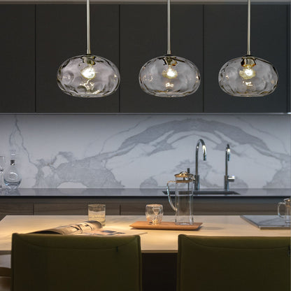 Chloe 3 Light Linear Chandelier Brushed Nickel