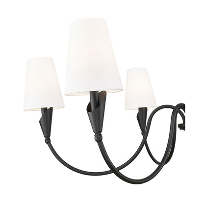 Claudelle 6 Light Chandelier Matte Black