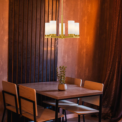 Danica 5 Light Chandelier Modern Gold
