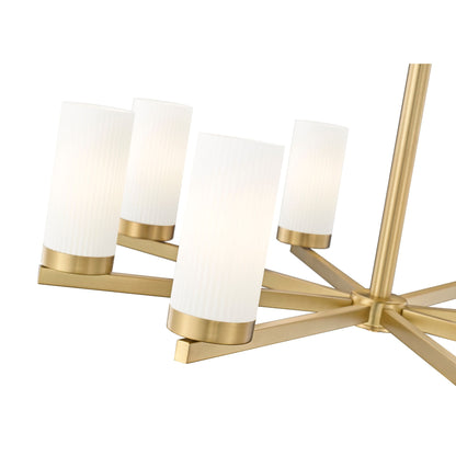 Danica 8 Light Chandelier Modern Gold