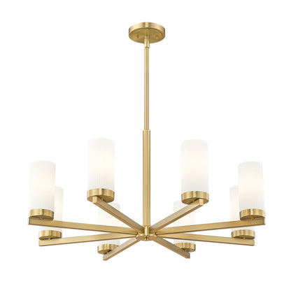 Danica 8 Light Chandelier Modern Gold
