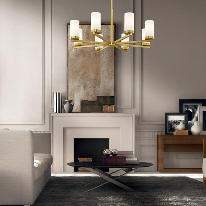 Danica 8 Light Chandelier Modern Gold