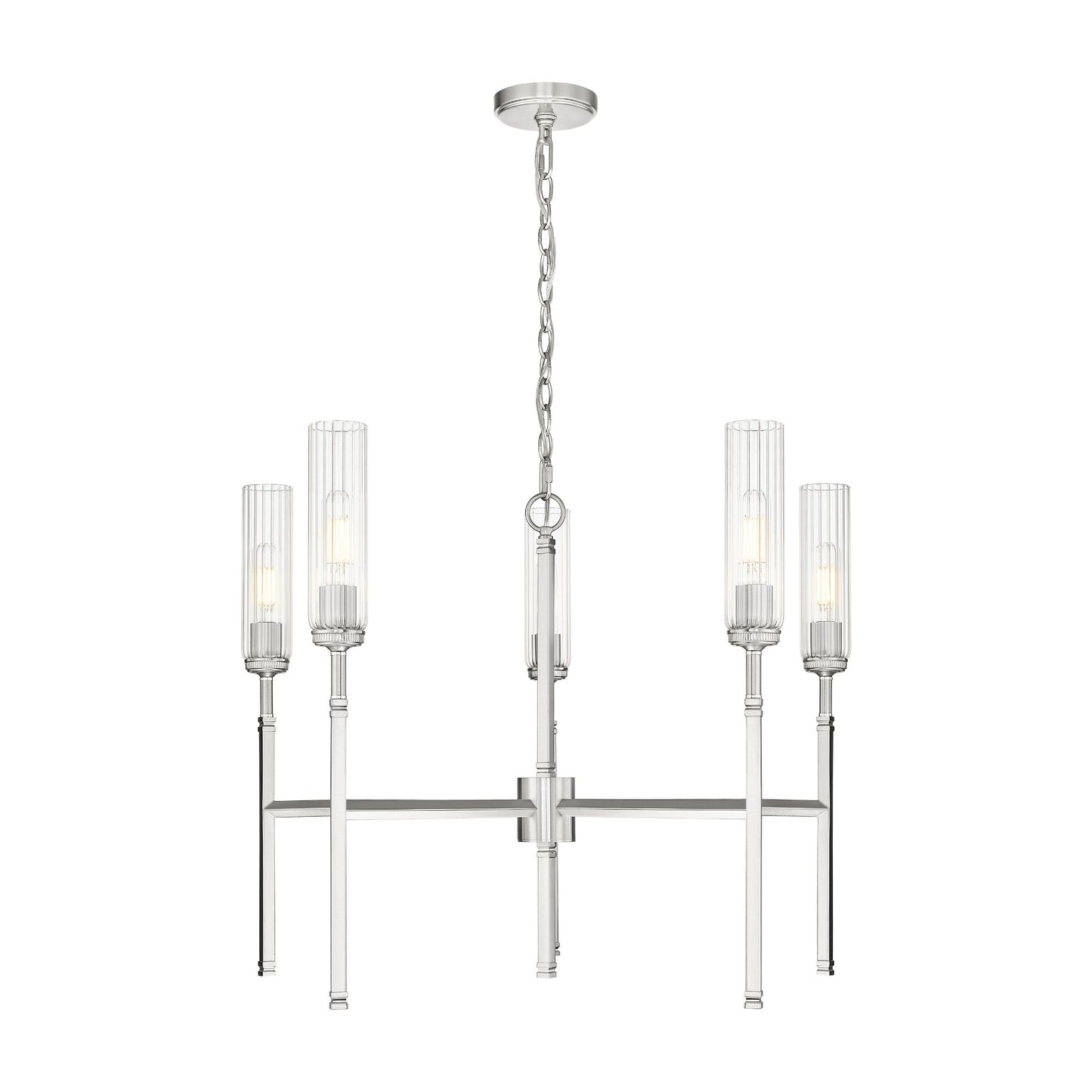 Esme 5 Light Chandelier Brushed Nickel