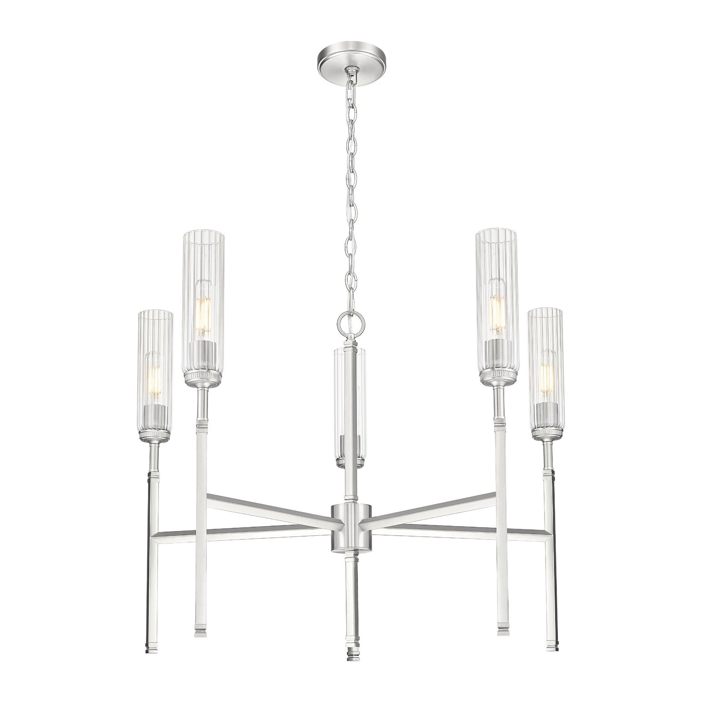 Esme 5 Light Chandelier Brushed Nickel
