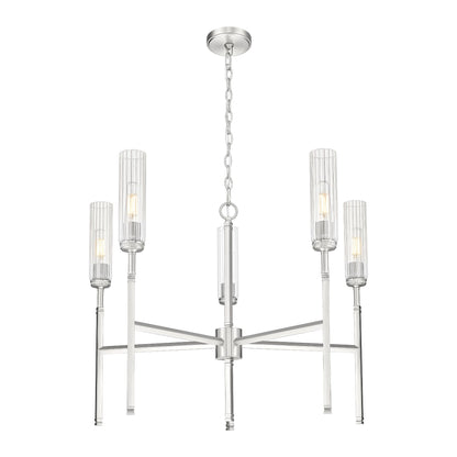 Esme 5 Light Chandelier Brushed Nickel