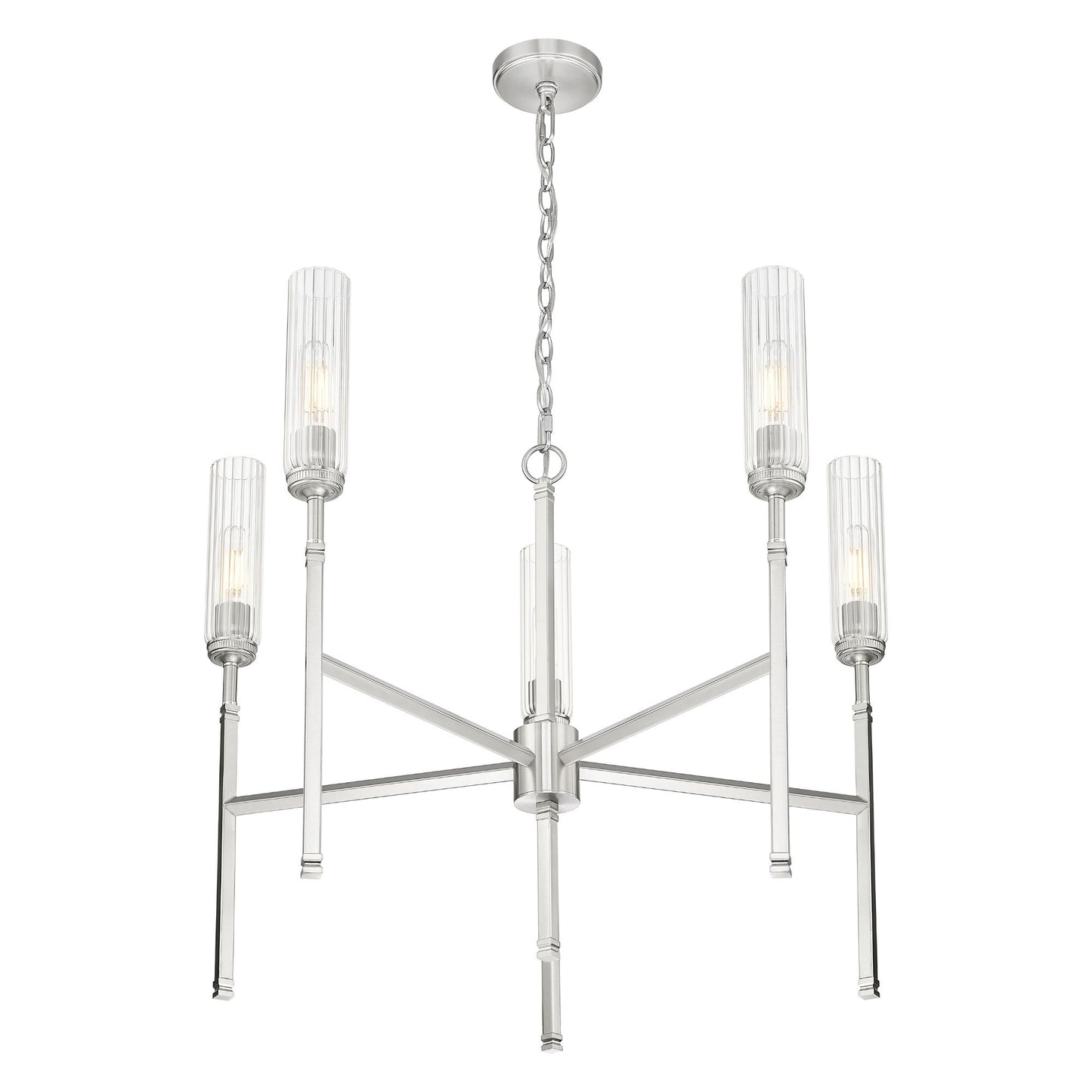 Esme 5 Light Chandelier Brushed Nickel
