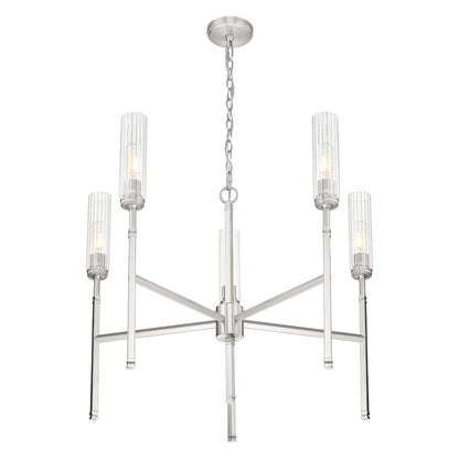 Esme 5 Light Chandelier Brushed Nickel