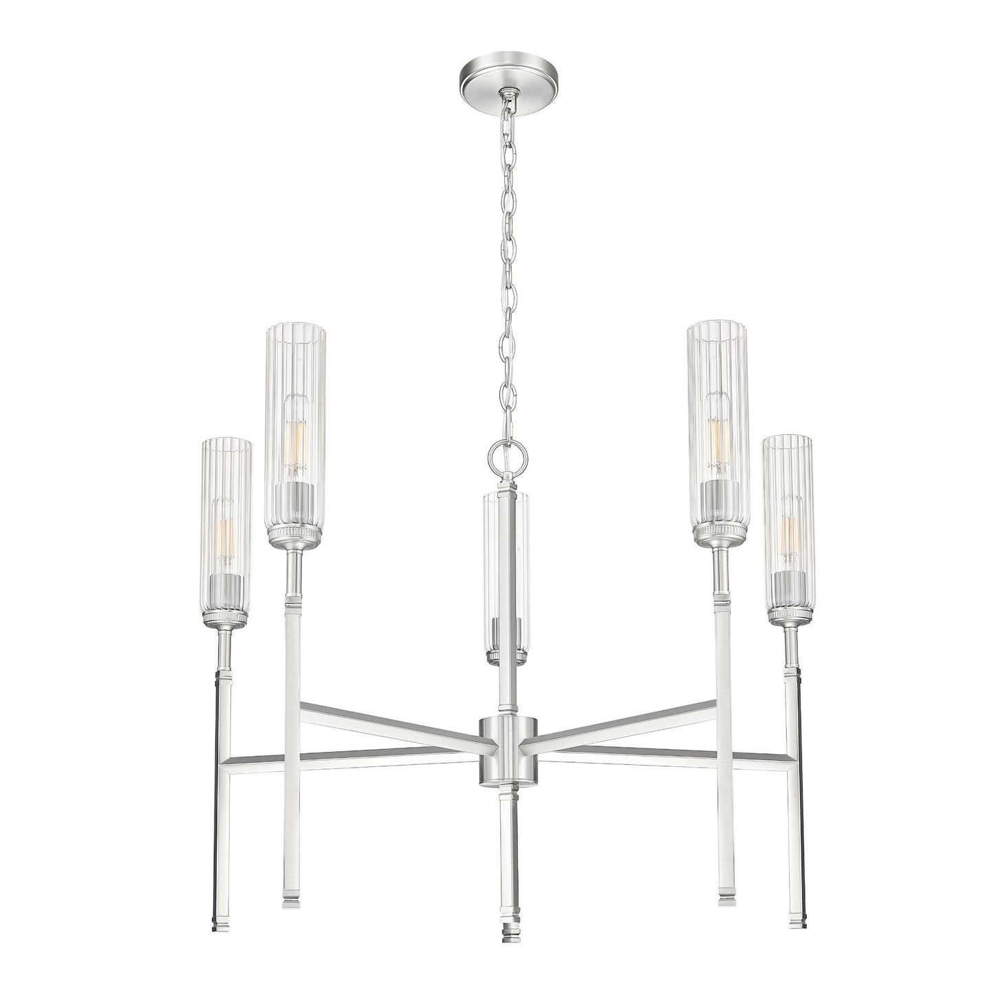 Esme 5 Light Chandelier Brushed Nickel