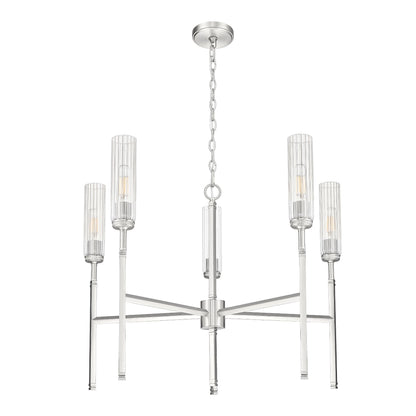Esme 5 Light Chandelier Brushed Nickel