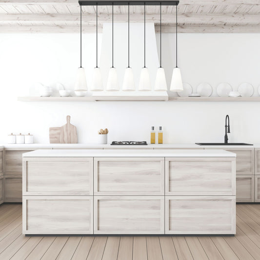 Farrell 7 Light Linear Chandelier Matte Black