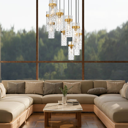 Fontaine 11 Light Chandelier Rubbed Brass