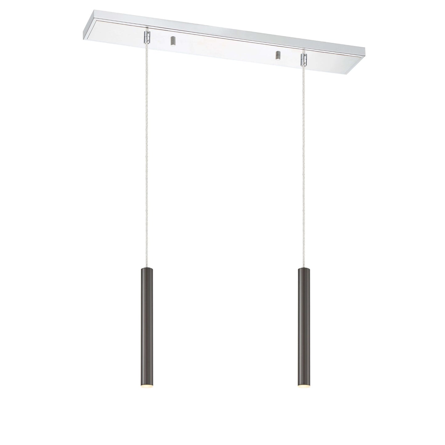 Forest LED 2 Light Linear Chandelier Chrome