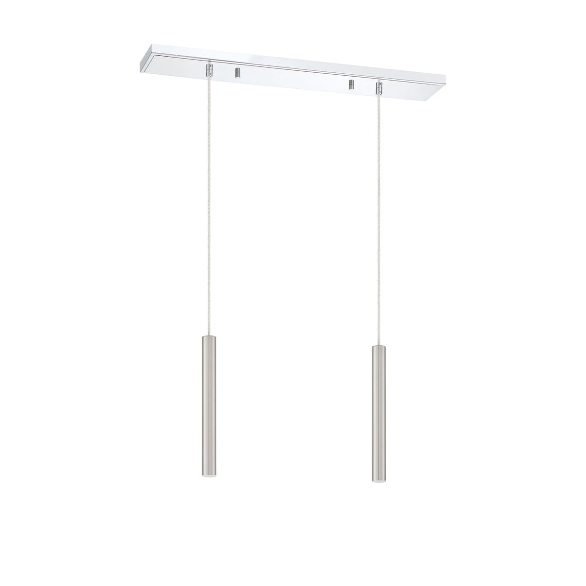 Forest LED 2 Light Linear Chandelier Chrome