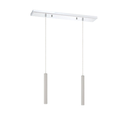 Forest LED 2 Light Linear Chandelier Chrome