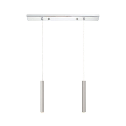 Forest LED 2 Light Linear Chandelier Chrome