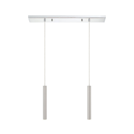 Forest LED 2 Light Linear Chandelier Chrome