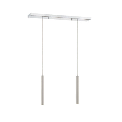 Forest LED 2 Light Linear Chandelier Chrome