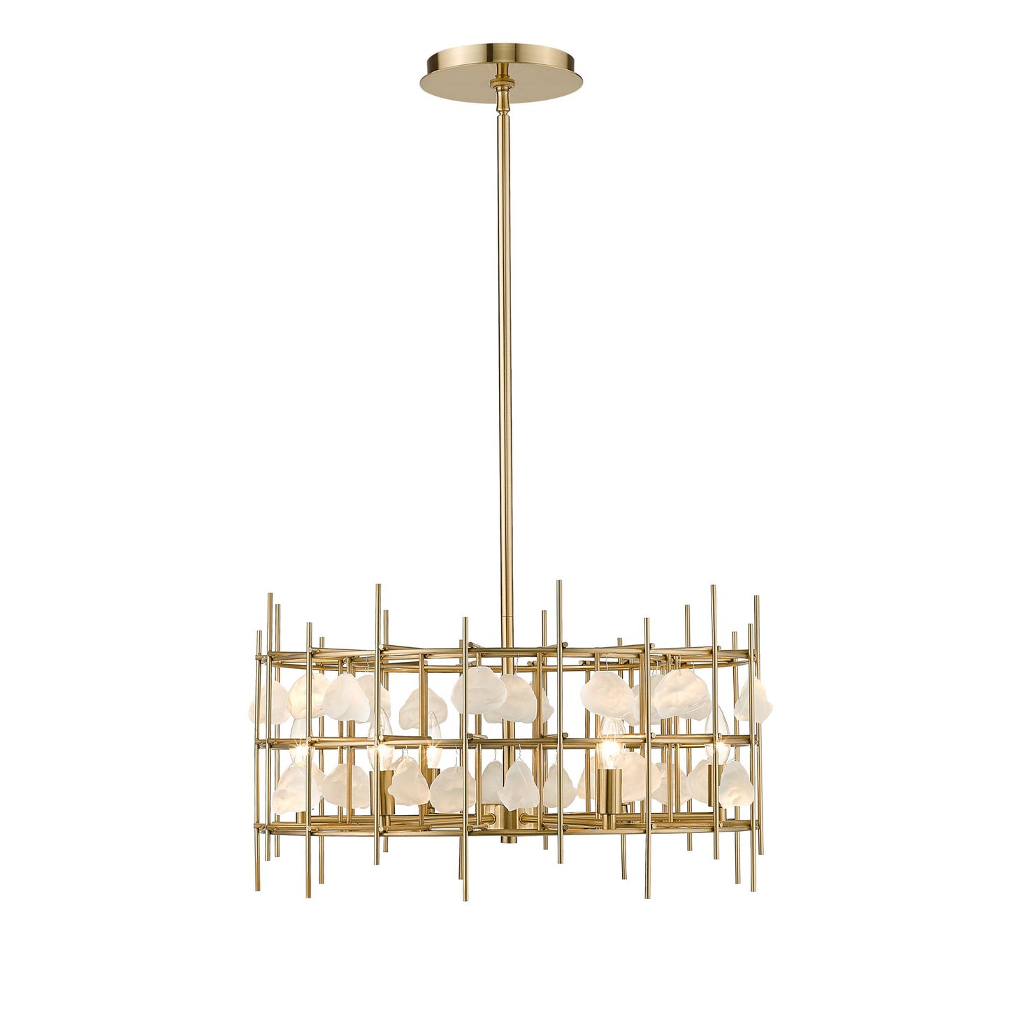 Garroway 6 Light Chandelier Aged Brass