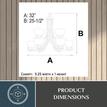 Metropolis 9-Light Chandelier