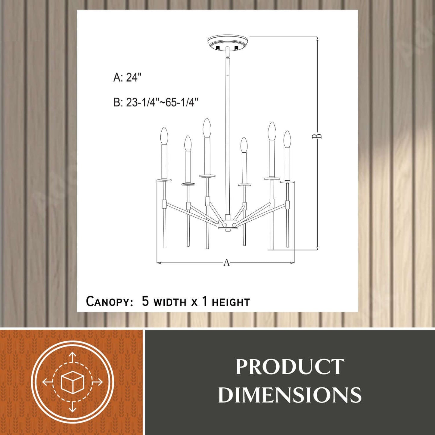 Kedzie 6L Chandelier