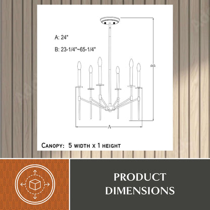 Kedzie 6L Chandelier