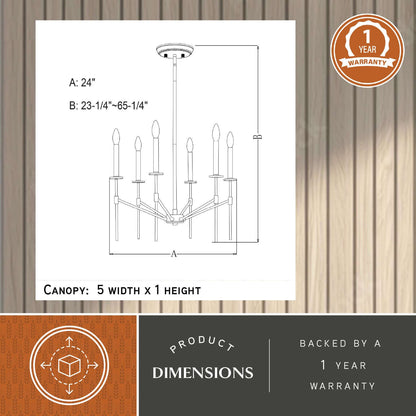 Kedzie 6L Chandelier