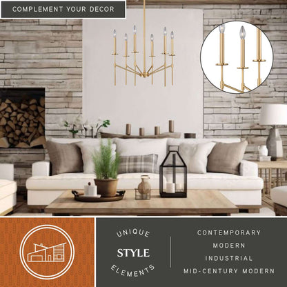 Kedzie 6L Chandelier